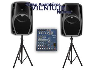 Garso aparatūros nuoma ir šviesos efektų nuoma Vilniuje!