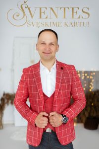 Renginių vedėjas Saulius Kasparevičius (renginių organizavimas Impress komanda)