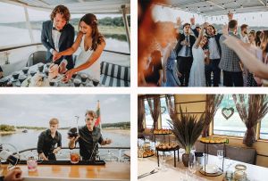 Vestuvės ir ceremonija laive Perlas-orginalu ir romantiška