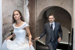 Vestuvių fotografija, kurioje dar liko vestuvių