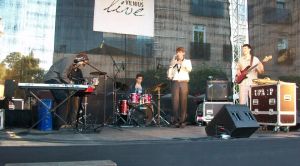 Džiazo pianistas ir grupė